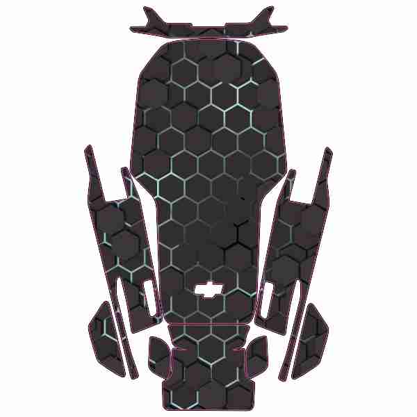 skin mini exagon pattern