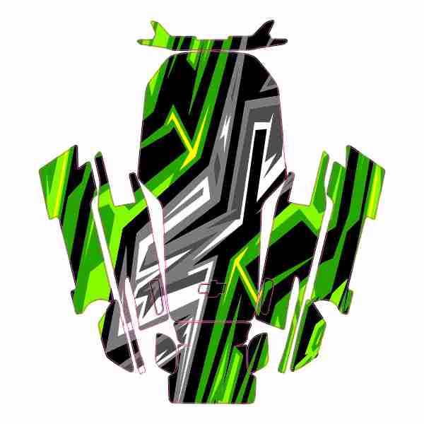 skin mini graffiti verde 5