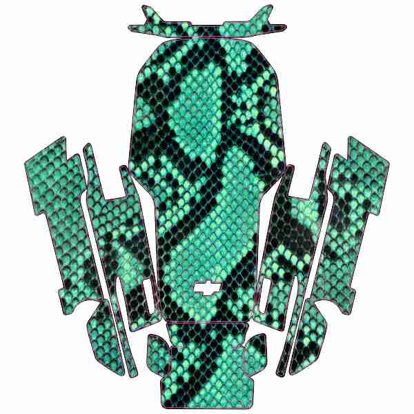 skin mini snakeskin verde